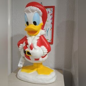 22" Donald Duck Santa Blow Mold Christmas New